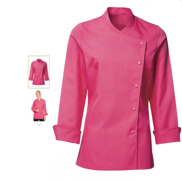 Koksbuis roze Julia in lange mouw